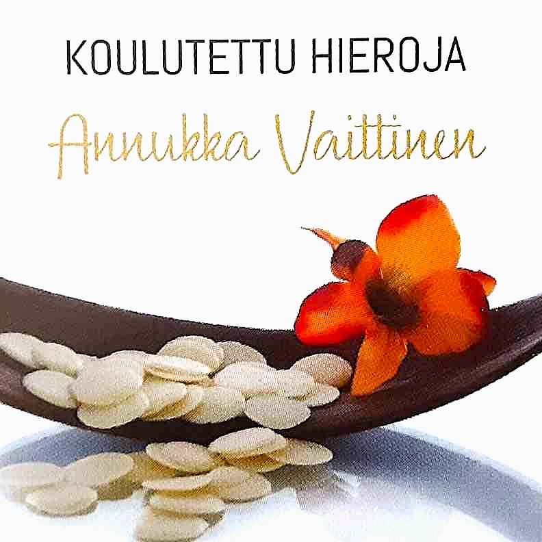 Koulutettu hieroja Annukka Vaittinen